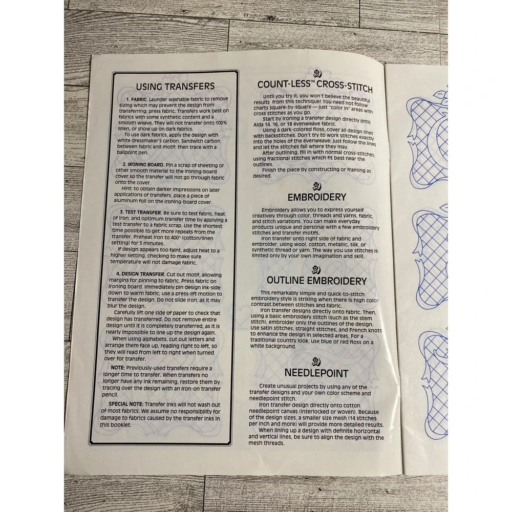 Alphabet Transfer Collection Craftways Corporation 1992 Iron-on Patterns Booklet